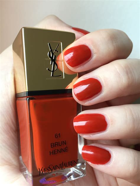 YSL La Laque Couture Nail Lacquer in Brun Henne